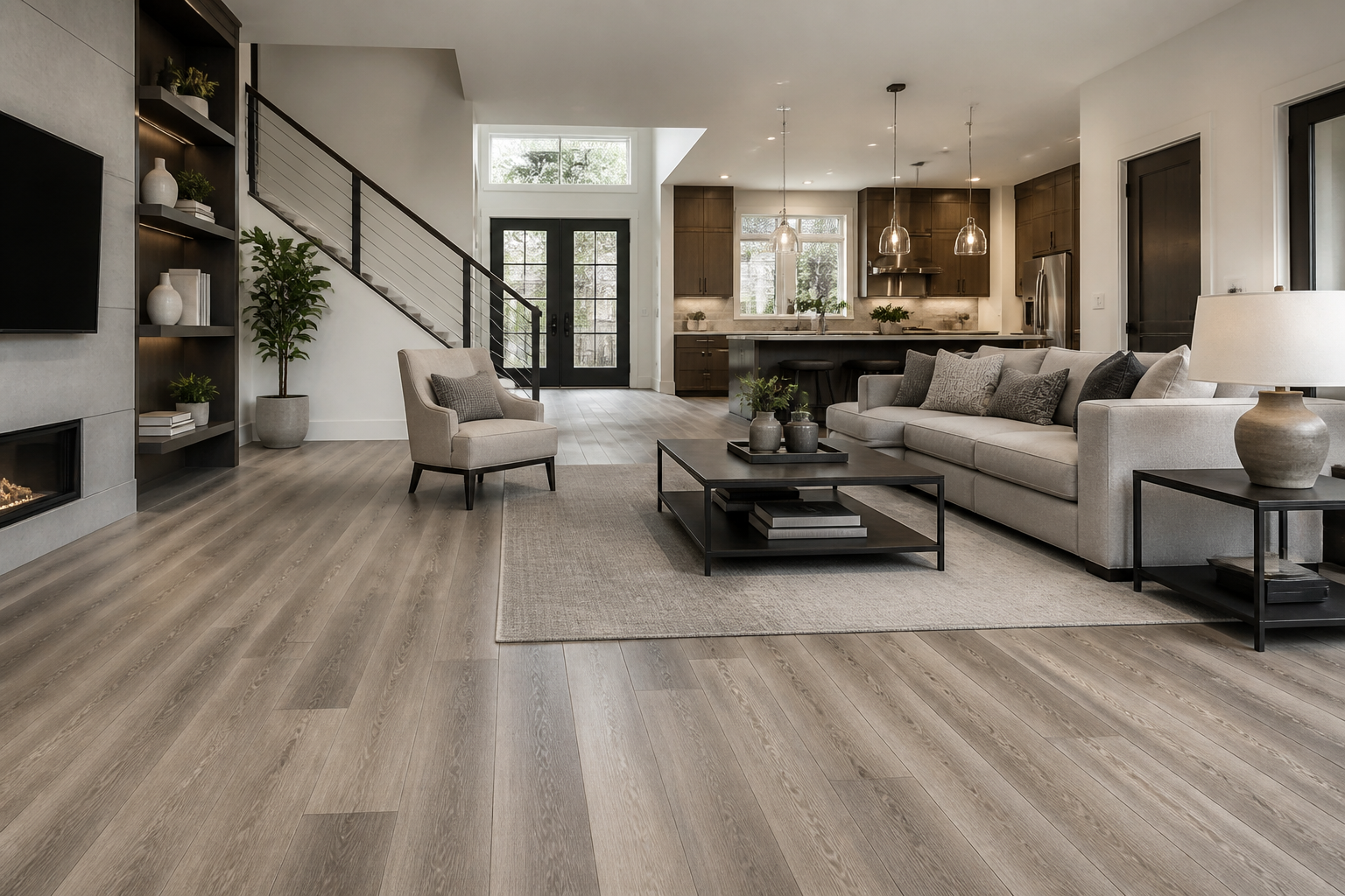 flooring trends New Jersey 2026 — modern living room featuring stylish flooring and contemporary furniture